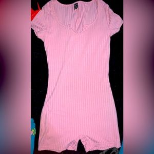 light pink one piece